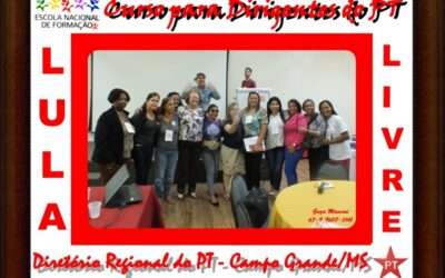 Curso para dirigentes do PT em Mato Grosso do Sul