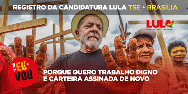 Gleisi Hoffmann convida para ato de registro da candidatura de Lula
